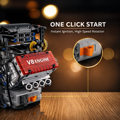 Motorized V8 Engine Building Kit